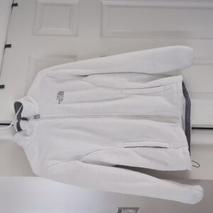 The North Face Super Cozy White Teddy Bear Zip Up Fleece Women's Medium